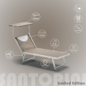20 Tumbonas plegables de aluminio con parasol para playa - Santorini Limited Edition Catálogo