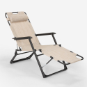 2 sillas de playa tumbona hamaca plegables de jardín multiposición Zero Gravity Descueto
