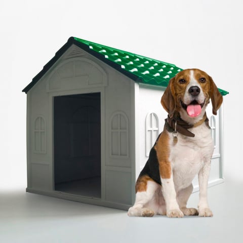 Caseta para perros medianos-grandes en jardín de plástico Dolly Promoción