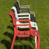 Scab Sunset silla para bar,jardín y cocina de diseño moderno con reposabrazos