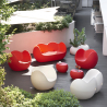 Mesa de centro ovalada de diseño moderno para terrazas y jardín Slide Blos Low Table Compra