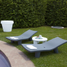 Tumbona Diseño Moderno En Polietileno Jardín Piscina Slide Low Lita Lounge 