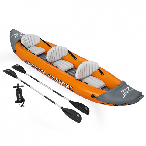 Canoa Kayak Hinchable Para 3 Personas Lite Rapid x3 Hydro-Force Bestway 65132