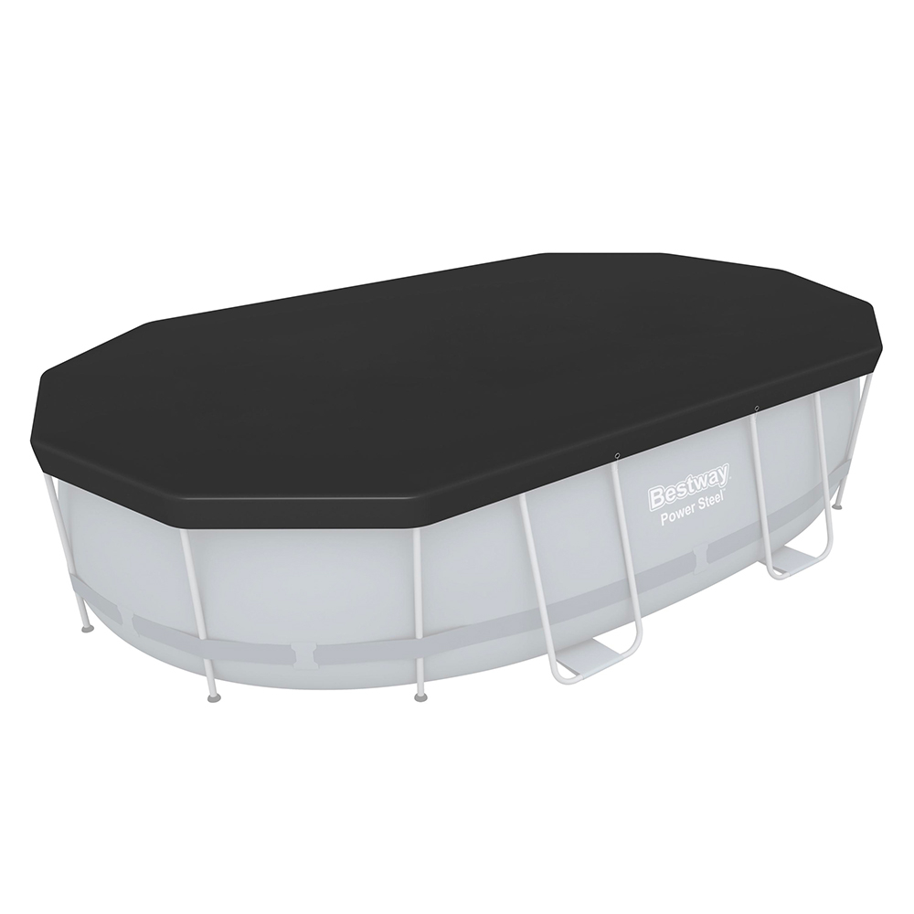 Cubierta de piscina ovalada para piscina Power Steel 427x250x100 cm Bestway 58425