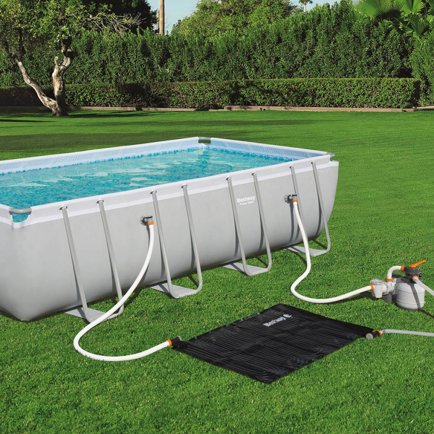 Culo Surgir Poder 58423 Bestway Calentador de agua con panel solar para piscina