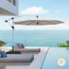 Sombrilla Parasol de jardín 3 metros mástil excentrico aluminio octagonal bar hotel Fan Rebajas