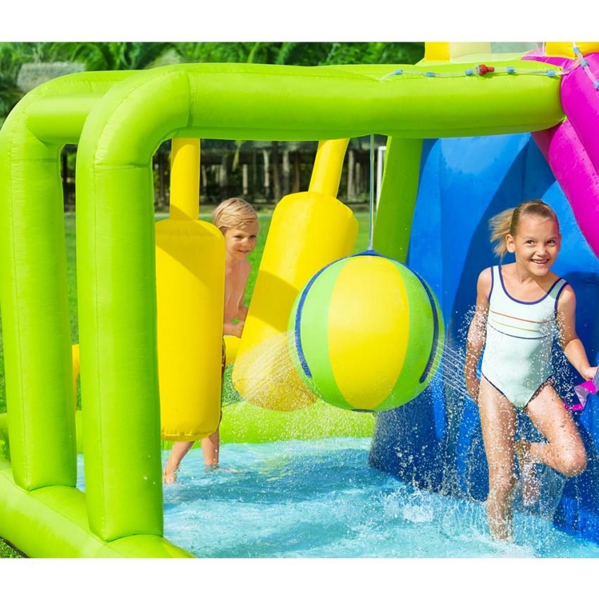 53387 Bestway Splash Course Parque Acuático Inflable Para Niños Con Obstáculo