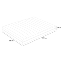 Colchón Plaza y Media espuma viscoelástica 7 zonas desenfundable 25 cm 120 x 190 cm Veradea Elección
