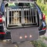 caseta rígida doble para perros jaula de transporte en aluminio 104 x 91 x 71 cm Skaut XL Oferta