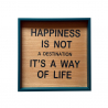 Cuadro panel impreso salón frases aforismos marco 40 x 40 cm Happiness Venta