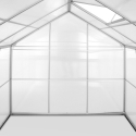 Invernadero para jardin de aluminio y policarbonato con puerta y ventana 183x305x205cm Pavonia Oferta