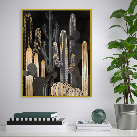 Impresión póster cuadro enmarcado desierto cactus 40 x 50 cm Variety Raketa