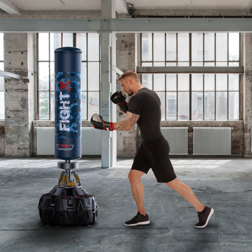Saco de boxeo de pie altavoz bluetooth base arena agua fit box Fight X Promoción