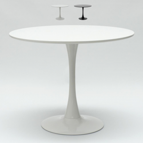 Mesa redonda 80 cm comedor bar cocina diseño moderno escandinavo Tulip
