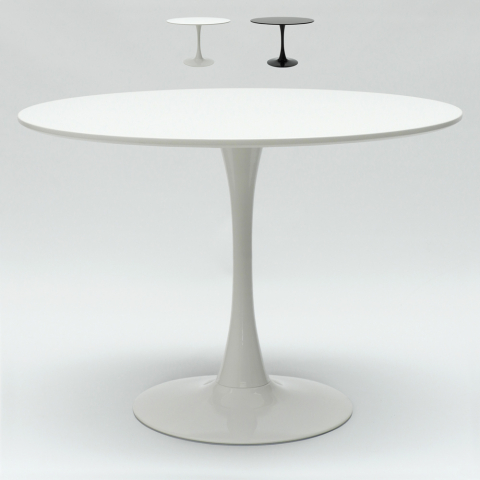 mesa redonda 100 cm bar cocina comedor diseño moderno escandinavo Tulipan Promoción