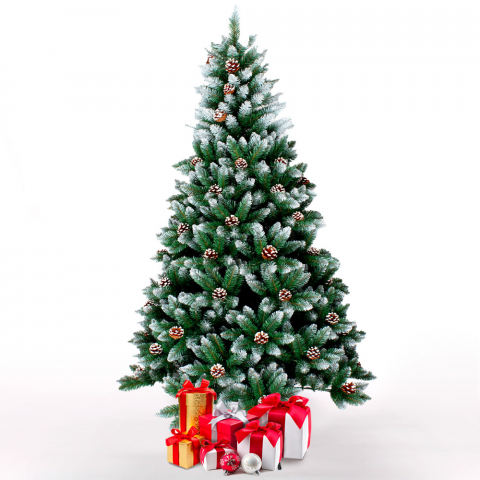 Árbol de Navidad artificial con decoraciones 240 cm Oulu