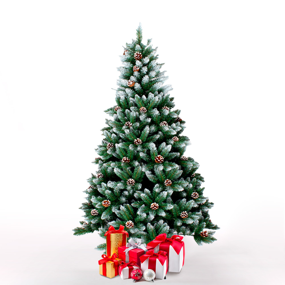Árbol de Navidad artificial con decoraciones 180 cm Manitoba