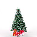 Árbol de Navidad Artificial Natural Nevado con soporte 120 cm Ottawa Promoción