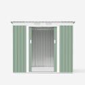 Almacén de jardín de puertas correderas resistente de acero galvanizado verde Alps NATURE 201x121x176cm Catálogo