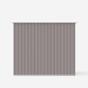 Almacén de jardín de chapa de acero galvanizado resistente prepintado gris Bodega Alps 201x121x176cm Elección