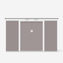 Caseta de chapa galvanizada gris cobertizo Porto Cervo 261x181x176cm Catálogo