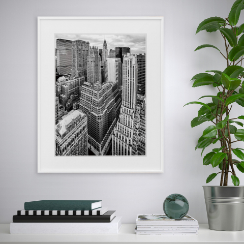 Cuadro fotografía impresión paisaje urbano blanco y negro 40 x 50 cm Variety Grad Promoción