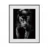 Impresión cuadro blanco y negro fotografía animales pantera 40 x 50 cm Variety Pardus Venta