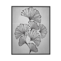 Impresión hoja cuadro blanco y negro diseño minimalista 40 x 50 cm Variety Masamba Venta