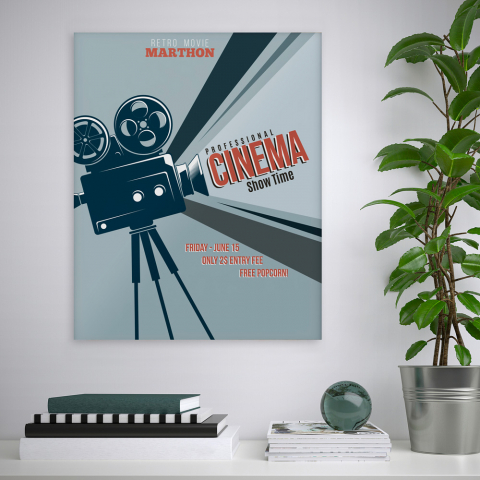Impresión cuadro cartelera cine póster marco 40 x 50 cm Variety Mozi Promoción