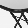 Conjunto de 2 sillas y mesa cuadrada para jardín de diseño moderno plegable Soda Rebajas