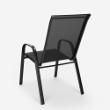 Juego jardín 2 sillas moderno 1 mesa redonda plegable Kumis Stock