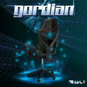Silla gaming ergonómica y transpirable con diseño futurista Gordian Dark Oferta