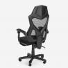 Silla sillón gaming diseño futurista ergonómica transpirable reposapiés Gordian Plus Dark Modelo