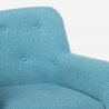 Sillón salón diseño moderno estilo nórdico de madera y tejido Modesto Precio