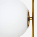Lámpara de mesa diseño dorado con esfera de cristal abat jour Bella Oferta