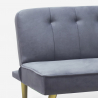 Sofá cama clic clac 2 plazas diseño moderno terciopelo Pulchra Catálogo