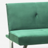 Sofá cama 2 plazas clic clac diseño abatible tejido terciopelo Probatus 