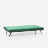 Sofá cama 2 plazas clic clac diseño abatible tejido terciopelo Probatus 
