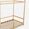 Cuna Montessori para niños cama casita de madera 70x140cm Cott Descueto
