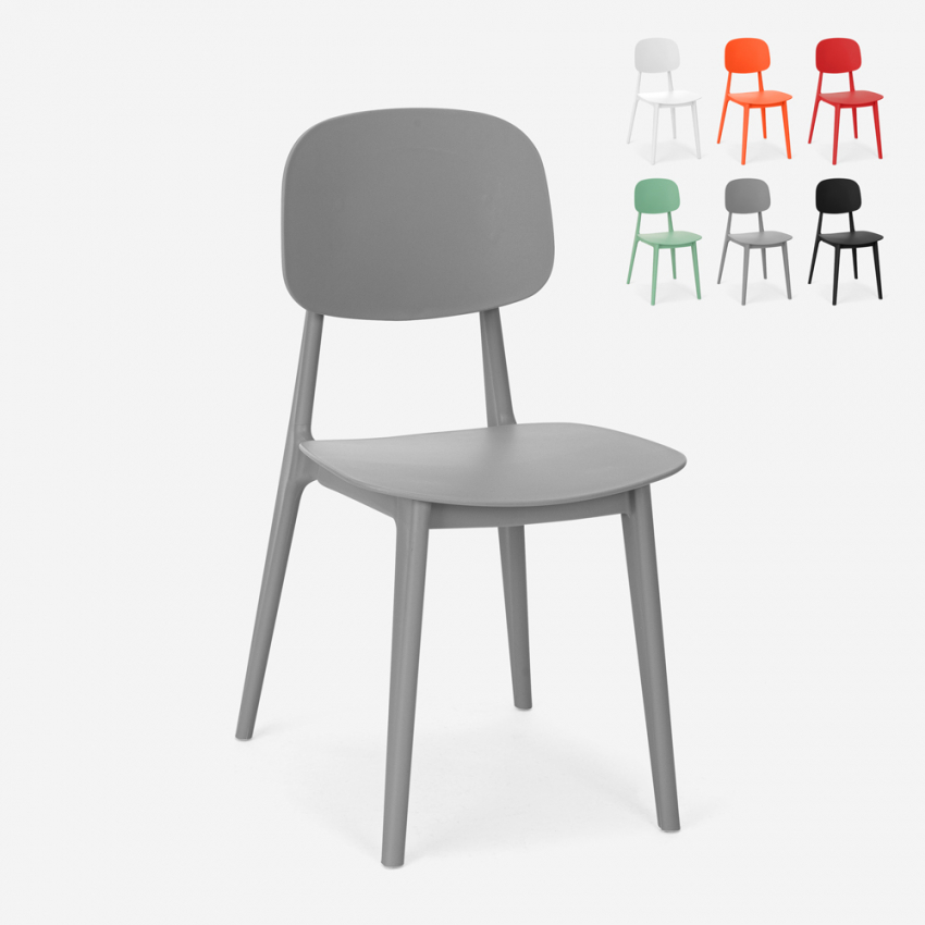 Silla de polipropileno de diseño moderno para cocina, jardín, bar, restaurante Geer Catálogo Silla de polipropileno de diseño moderno para cocina, jardín, bar, restaurante Geer Catálogo