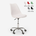 Silla de diseño giratoria para oficina con ruedas eiffel ajustables en altura Octony Stock