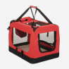 Transportín para perros y gatos tela plegable mediana 68,5x48x50cm Oliver L 