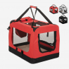 Transportín para perros y gatos tela plegable mediana 68,5x48x50cm Oliver L Oferta