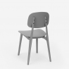 Juego mesa beige moderno cuadrado 70 x 70 cm 2 sillas diseño Wade 