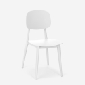 Juego mesa redonda 80 cm beige 2 sillas diseño Berel 