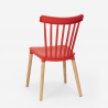 Juego 2 sillas diseño moderno mesa cuadrada beige 70 x 70 cm Roslin 