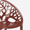 Juego mesa redonda beige 80 cm 2 sillas diseño Maze 