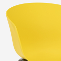Juego 2 sillas diseño mesa beige cuadrada 70 x 70 cm moderno Navan 