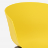 Juego 2 sillas diseño mesa beige cuadrada 70 x 70 cm moderno Navan 