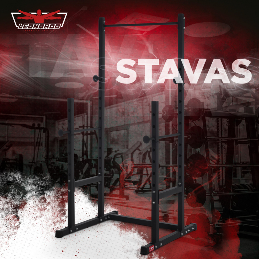 Stavas soporte para hacer sentadillas ajustable con barra de dominadas  entrenamiento cruzado